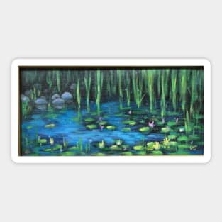 Lilly Pads at Dawn Sticker